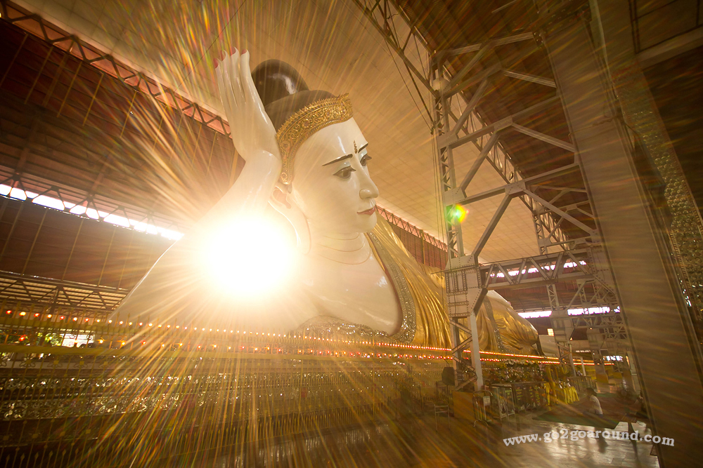 พระนอนตาหวาน พระพุทธไสยาสน์เจาทัตยี Chaukhtatgyi Buddha Temple
